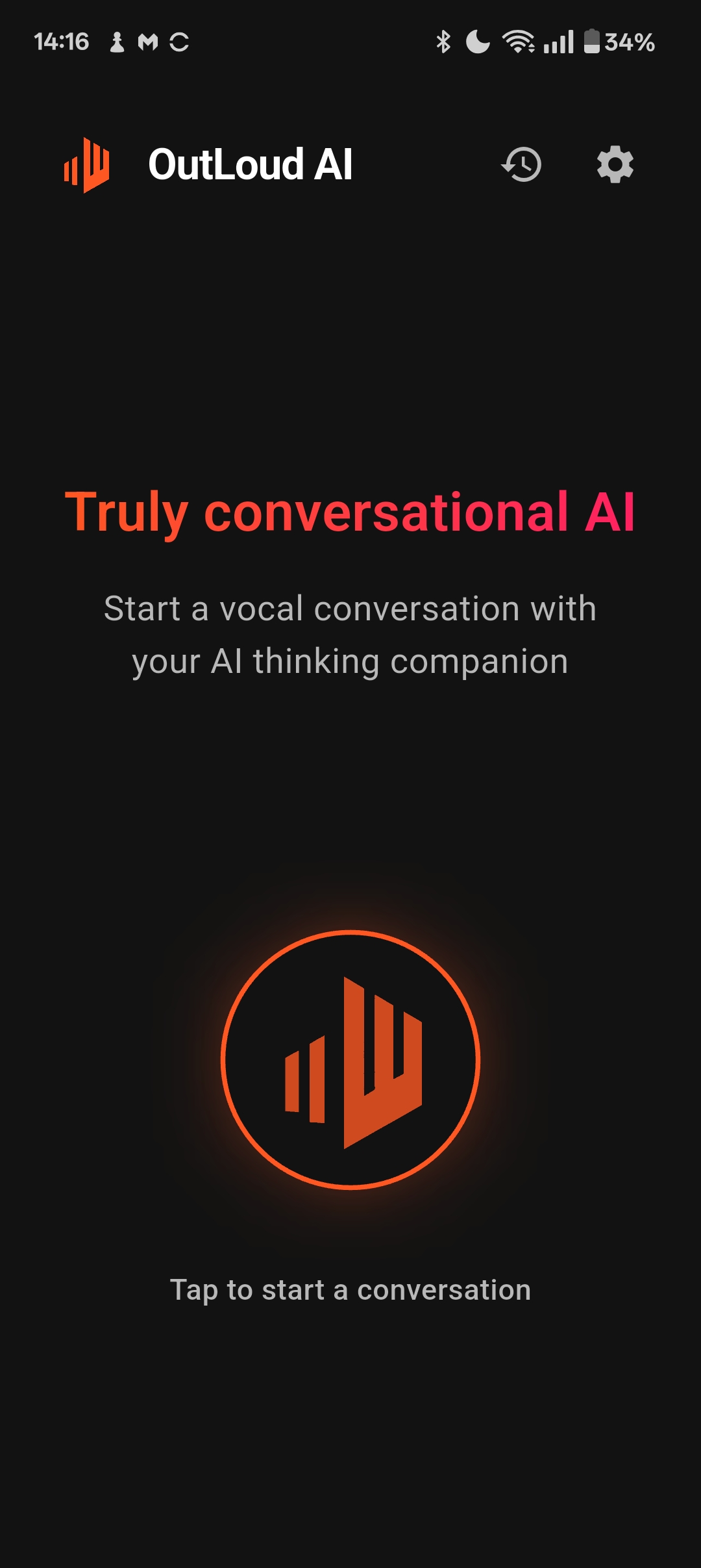 OutLoud App - Start Conversation