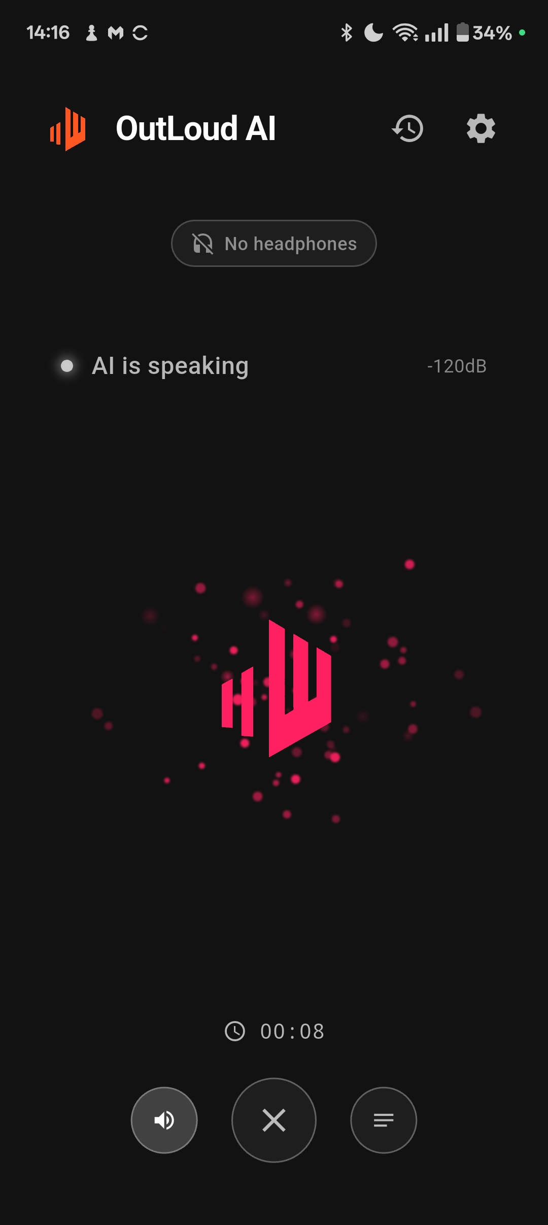 OutLoud App - AI Speaking
